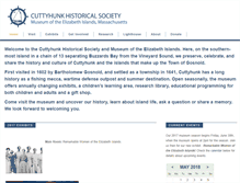 Tablet Screenshot of cuttyhunkhistoricalsociety.org
